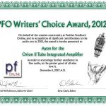 Ayon_Orion_II-2012-PF-award